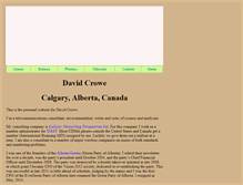 Tablet Screenshot of davidcrowe.ca
